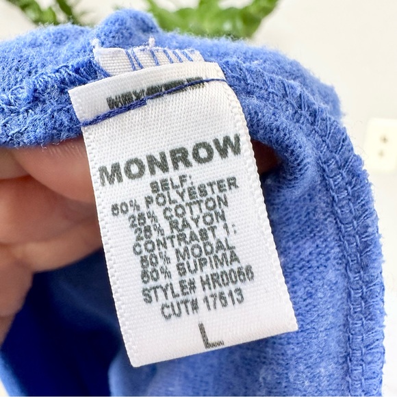 Monrow Drawstring Blue Romper - Picture 13 of 13